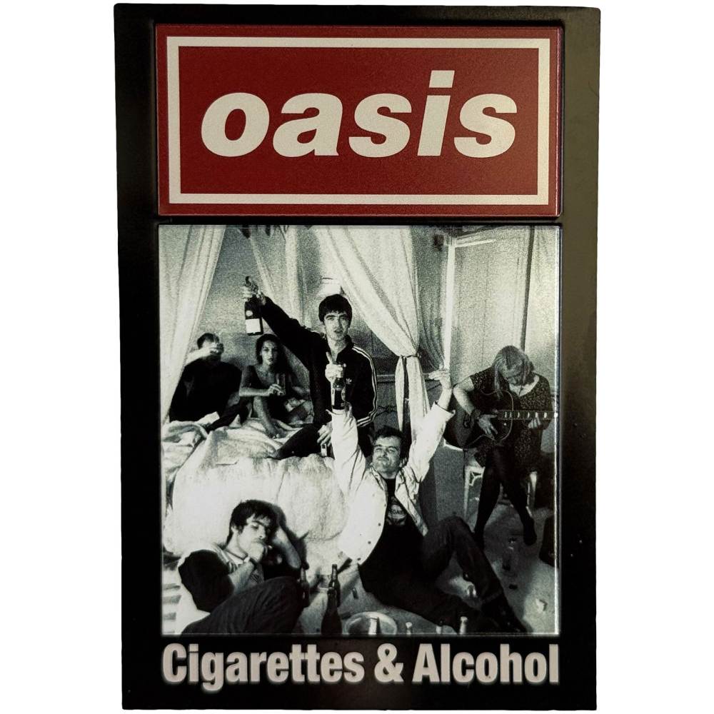Oasis - Cigarettes & Alcohol Single KÃ¼hlschrankmagnet - Mehrfarben
